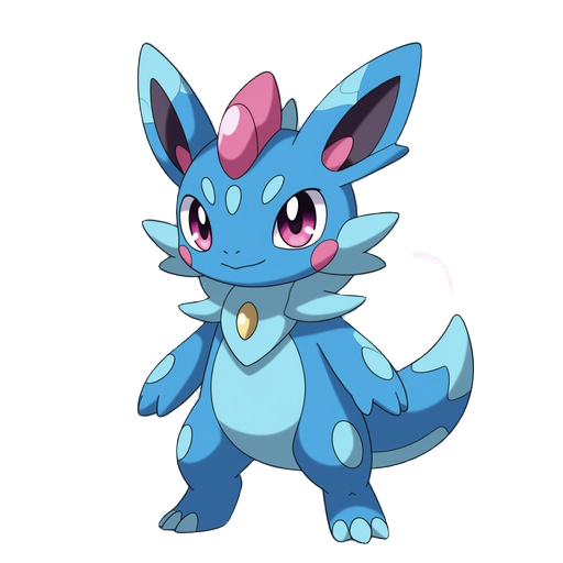 a space-type pokemon-like creature with cosmic and portals powers