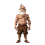 an old man with a white beard and a brown shorts and bodybuilder and abdominal six packs