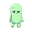 a smooth and simple slime monster for a game