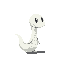 a semi-transparent ghostly snake 