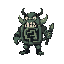 orc character with a maze