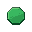 octagon, green-dark green gradient, textured