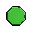 octagon, green-dark green gradient, textured