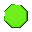 octagon, green, textured