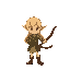 make a blond elf with a bow
