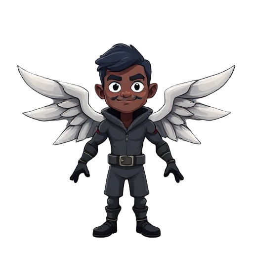 create a blackman with wings