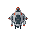 spaceship  facing up