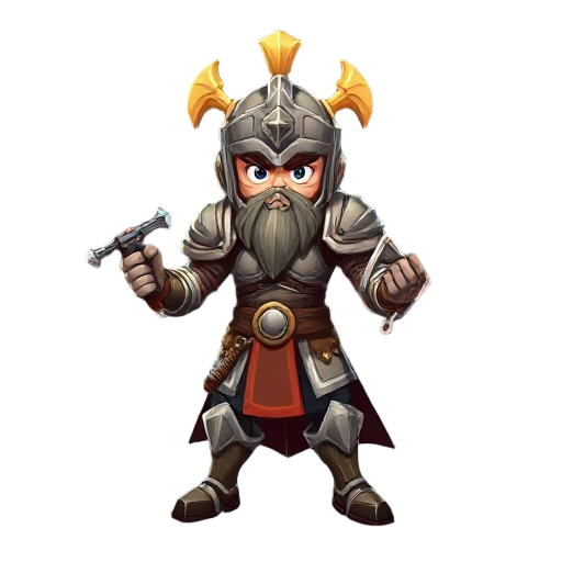 buatkan seorang kesatria dengan memakai armor besi beserta pedang yang ada di tangan kanan dan perisai di tangan kiri