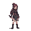 swordswoman pixelart