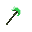 a green poison tipped axe for minecraft hero fighter video game