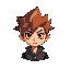 niko from oneshot in undertale style