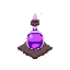 potion purple, healing, glowing