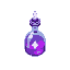 potion purple, healing, glowing