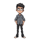 cool looking man with a buttoned-down shirt