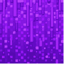 randomized pixels of shades of purple flowing down
