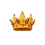 pixelated bronze crown