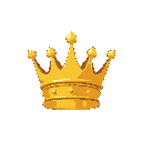 outlined gold crown