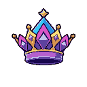 outlined diamond crown