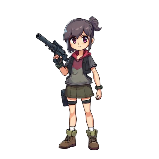 girl with a gun