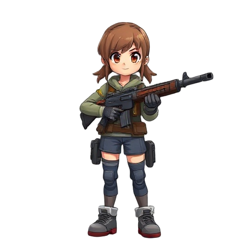 girl with a gun