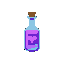 make a health potion with purple and blue colors