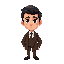 businessman, 1935, brown suit , dark hair