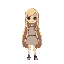 girl with a long blonde hair blue eyes 