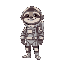 cool sloth in a space suit