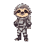 cool sloth in a space suit