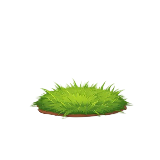 grass without ground with details 