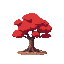 red tree 
