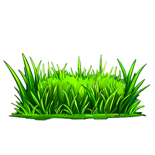 grass without ground with details 