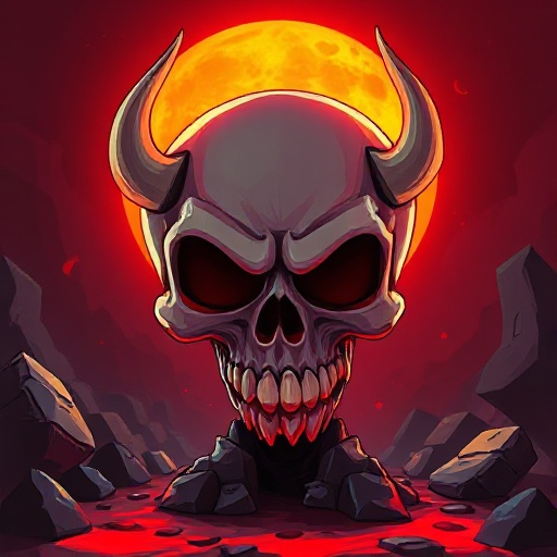 hell with skull wallpaper 