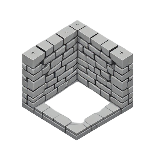 stone wall made by bricks