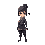 ninja, female, beautiful, idle, not cute