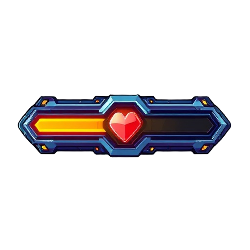 a technological health bar inspired in megaman x4