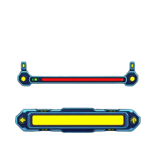 a technological health bar inspired in megaman x4 empty and 100% original. 
