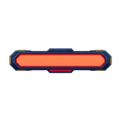 a technological health bar inspired in megaman x4 empty. 