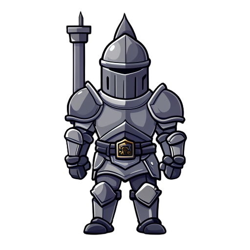 castle guard with full armor