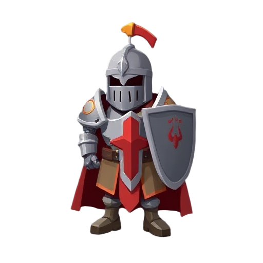 castle guard with full armor