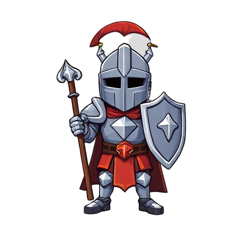 castle guard with full armor