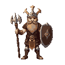 full body view slavic god perun