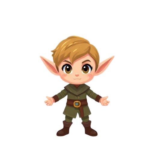 pixel character boy elf