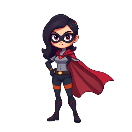 pixel character superhero women