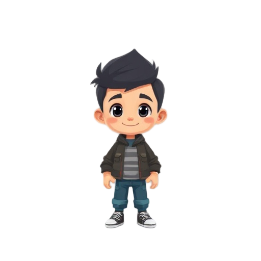 pixel character boy