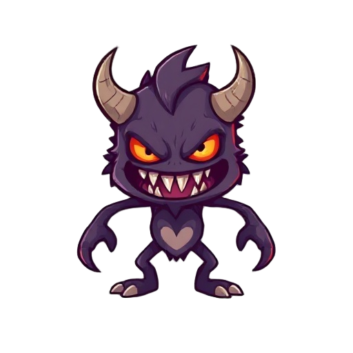 pixel character evil monster