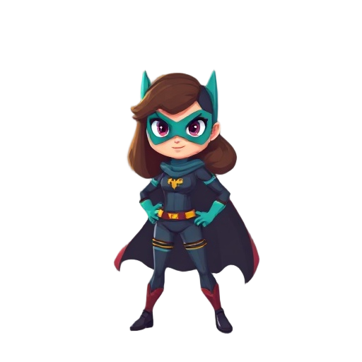 pixel character superhero women