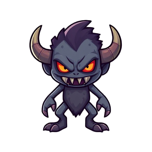 pixel character evil monster
