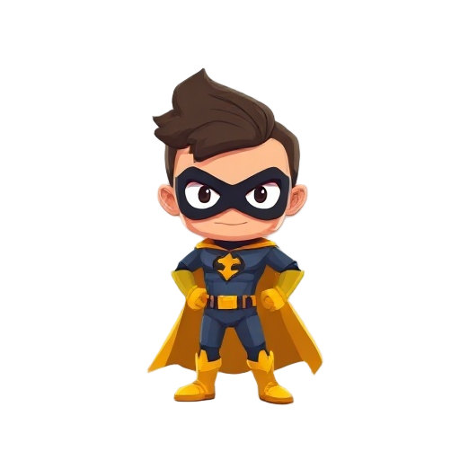 pixel character superhero