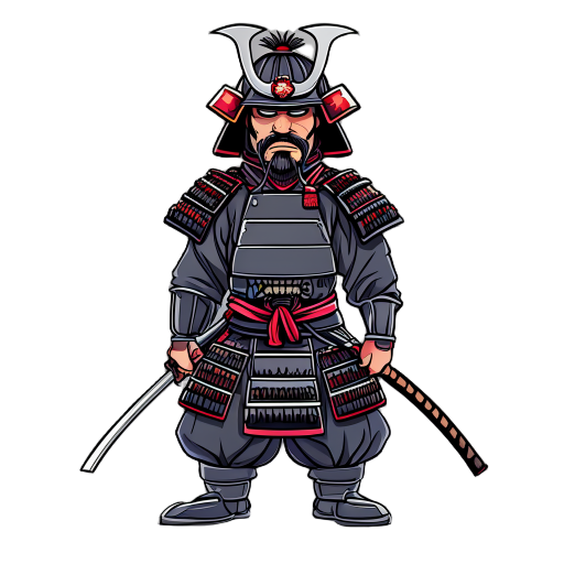make a samurai character shogun